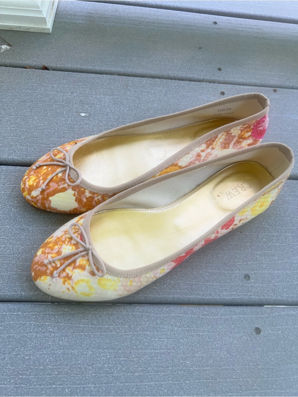 J Crew Floral Ballet Flats in Multicolor - Women's Casual Slip-On
